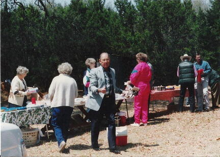 Emmet* Aldon West, picnic, 1996, Birdville Church of Christ, Ric